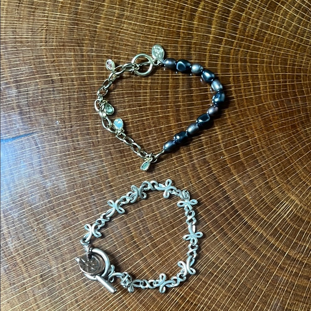 Silver and Black Intricate Bracelets